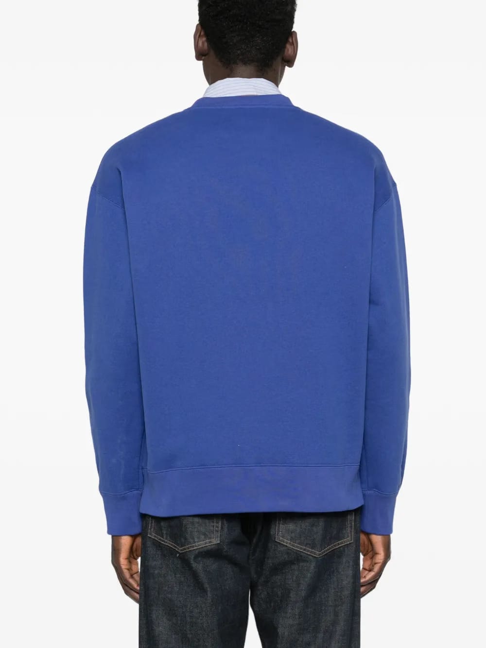 panther-print cotton sweatshirt