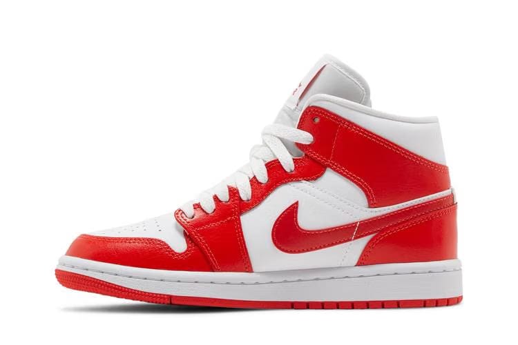 AIR JORDAN 1 MID WHITE/HABANERO