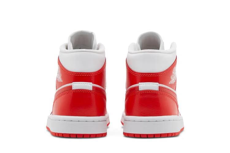 AIR JORDAN 1 MID WHITE/HABANERO