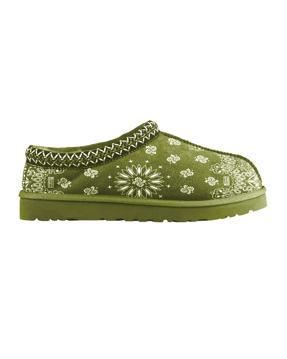 Olive Paisley Slippers (olive paisley)