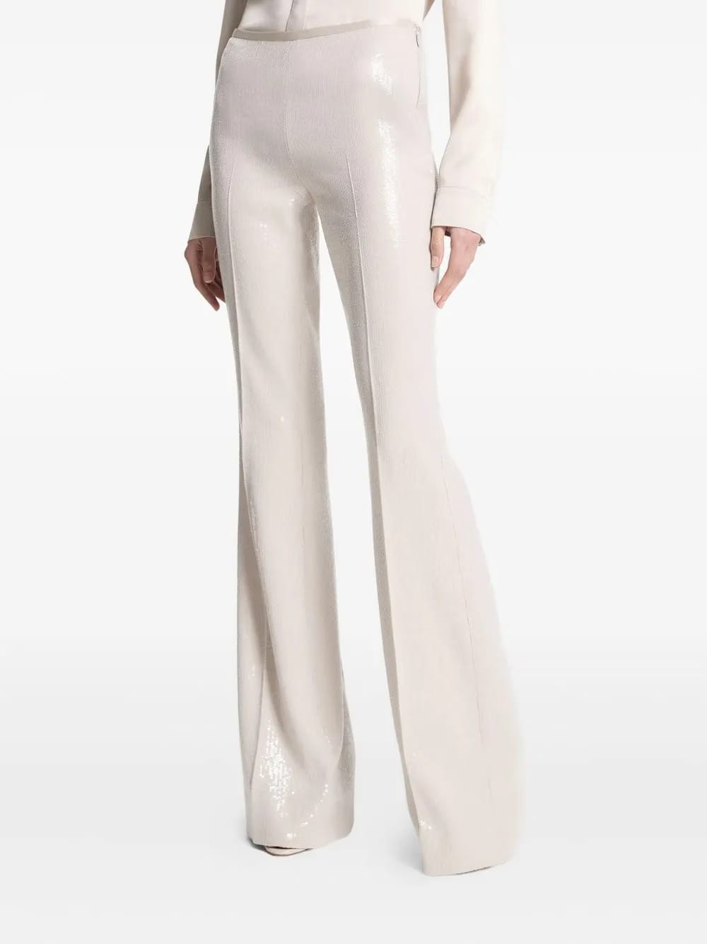 sequin-embellishment trousers