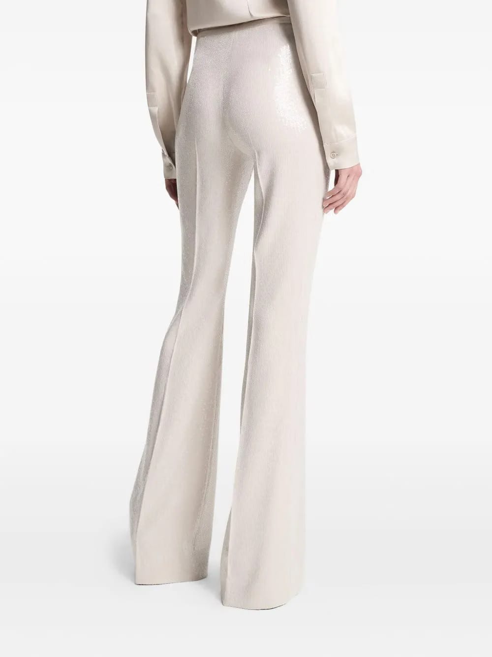 sequin-embellishment trousers