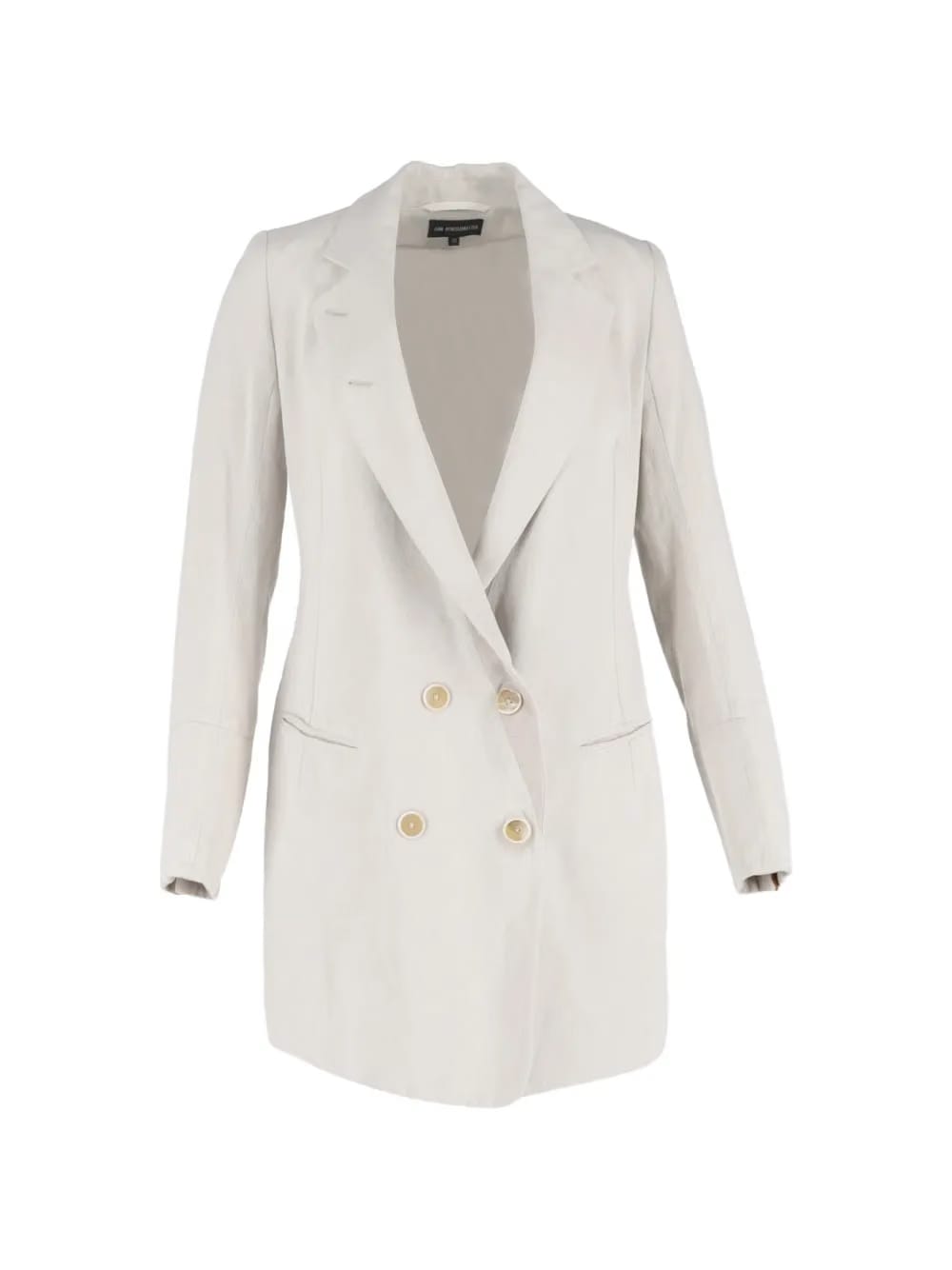 double-breasted lace-up coat