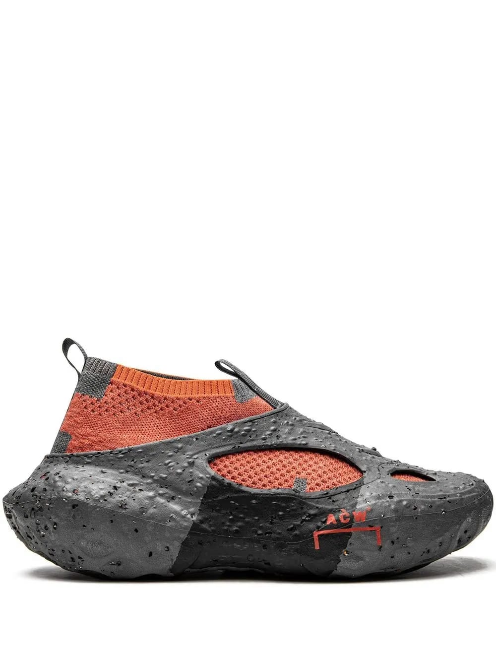 x A-Cold-Wall Sponge Crater "Dark Grey Tangerine Tango" sneakers