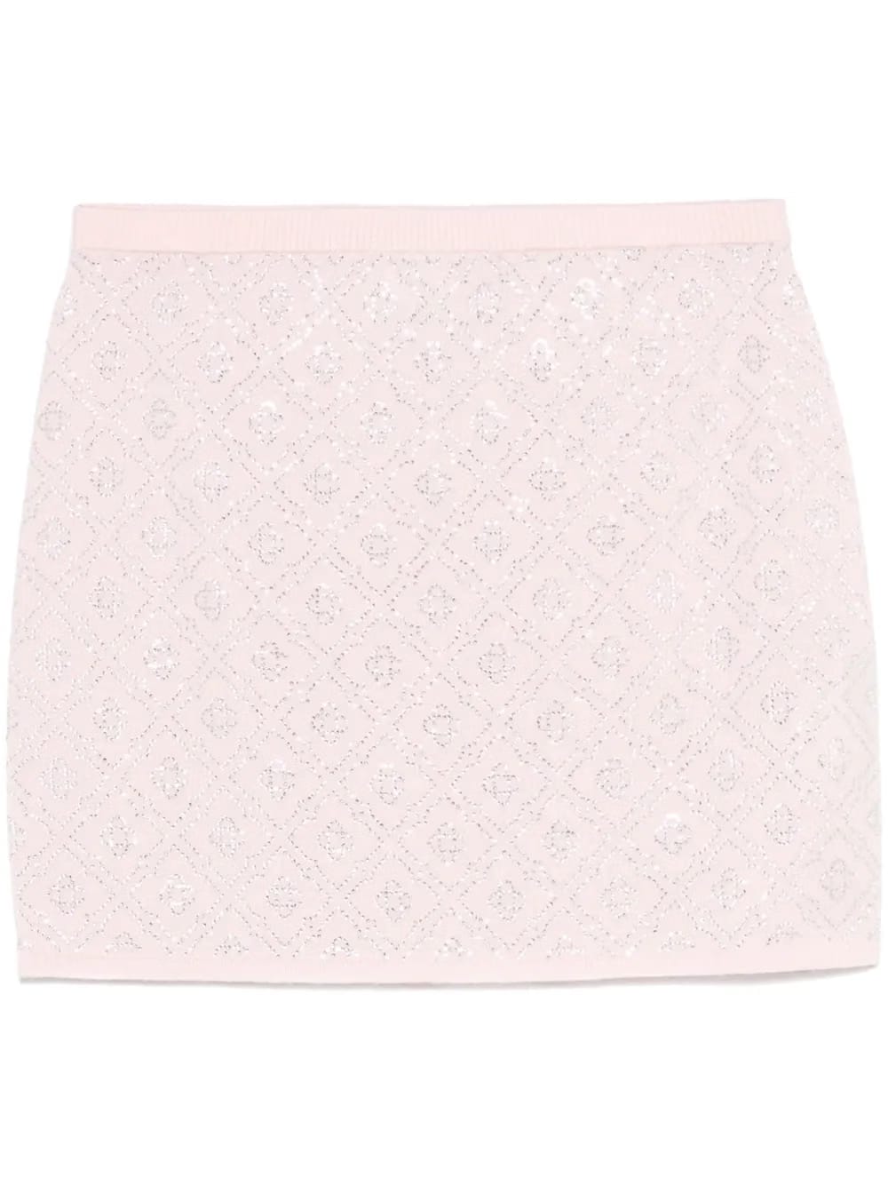 crystal-monogram mini skirt