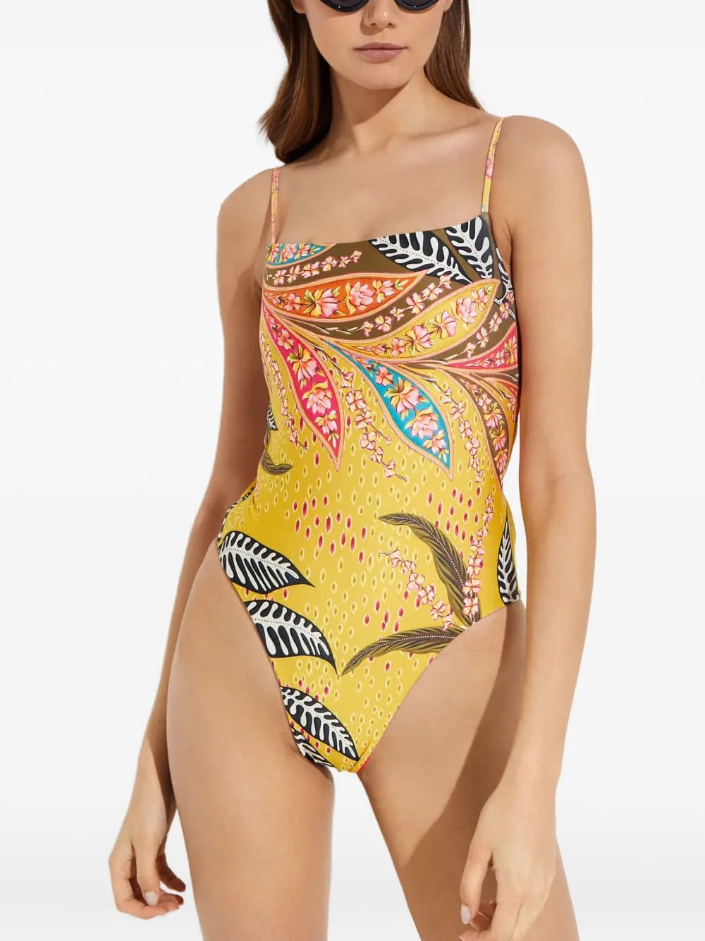 reversible floral swimsuit