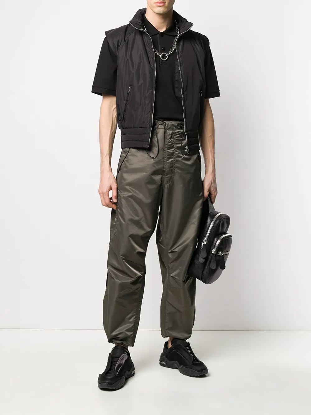 padded sleeveless jacket