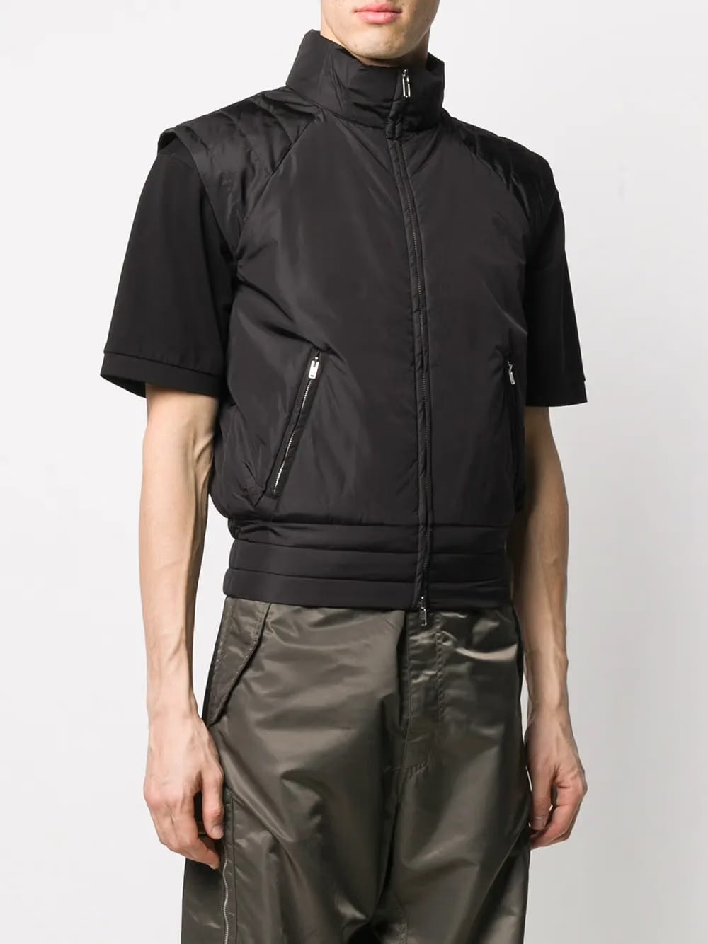 padded sleeveless jacket