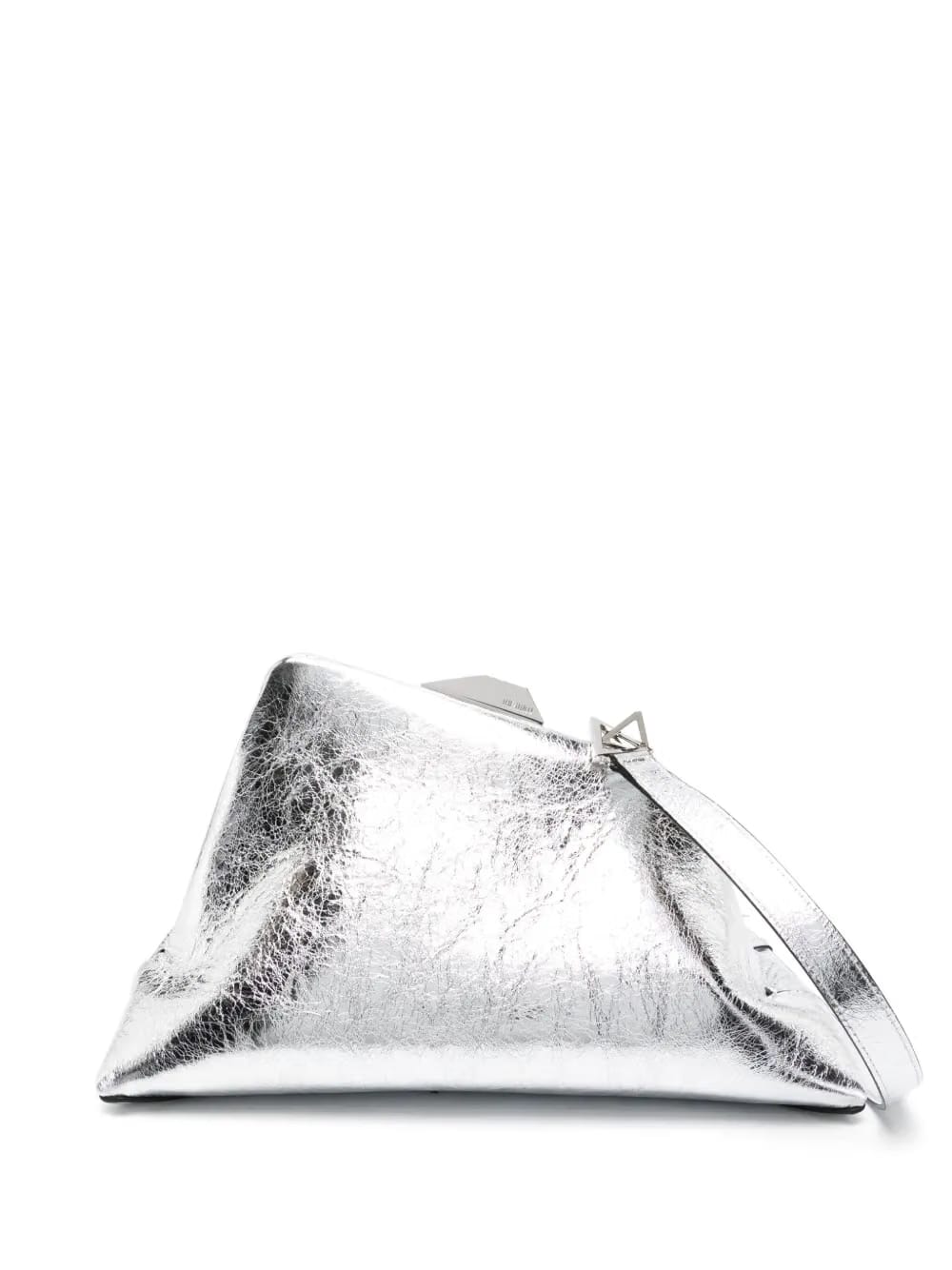 Day Off metallic leather clutch bag