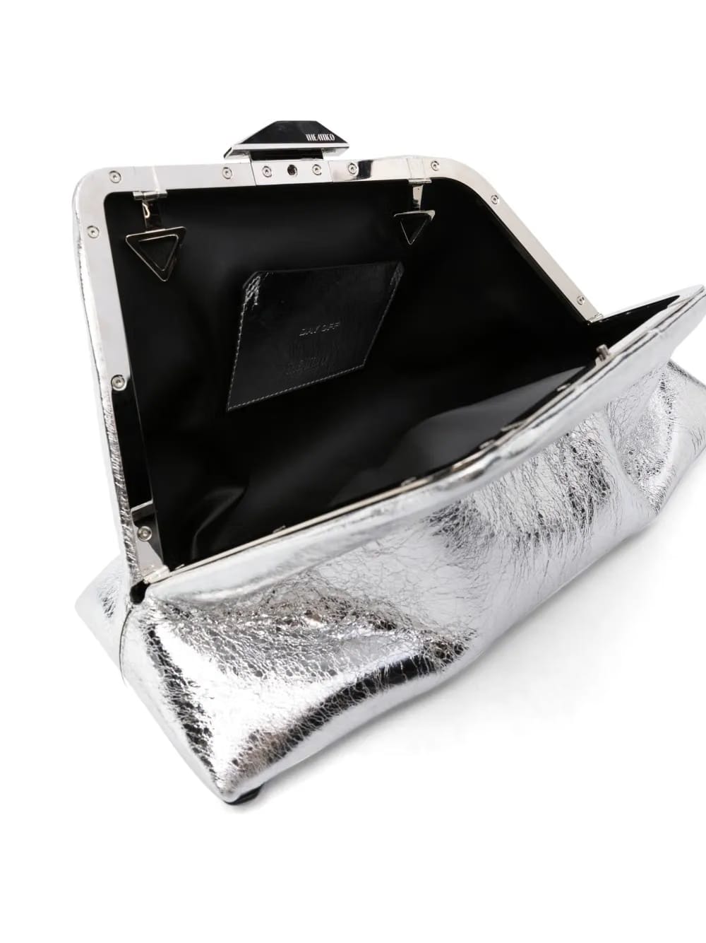 Day Off metallic leather clutch bag