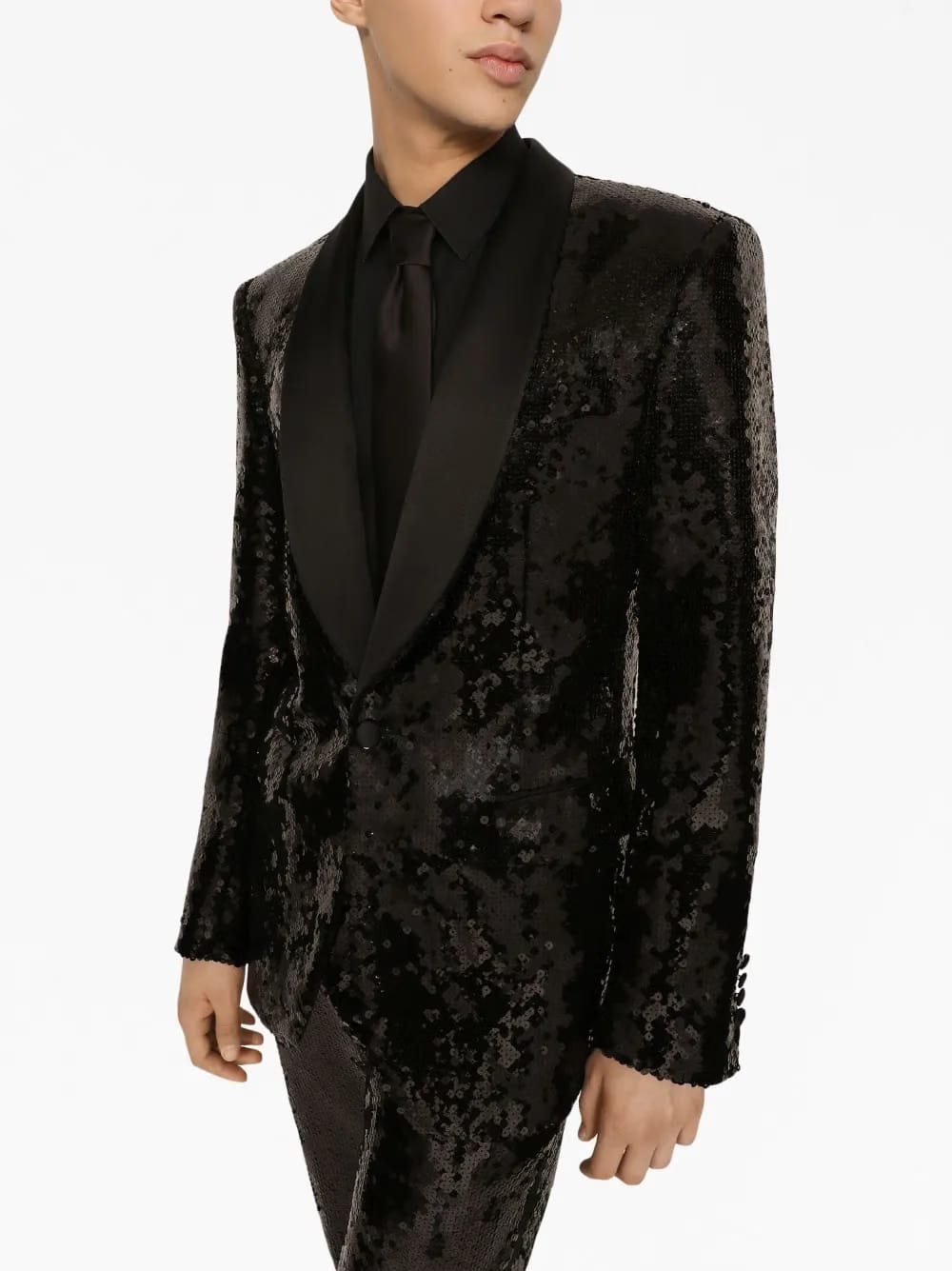 sequin-embellished suit