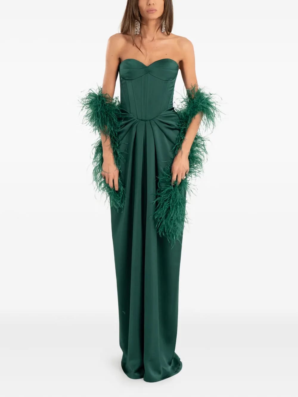 strapless maxi dress