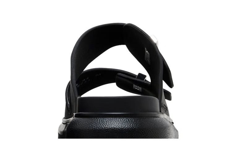 Alexander McQueen Hybrid Double Buckle Sandal Black