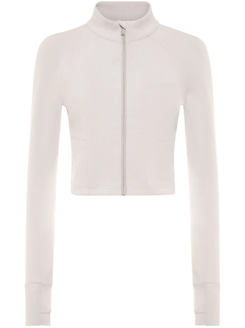 cropped zipped performance sweatshirt
