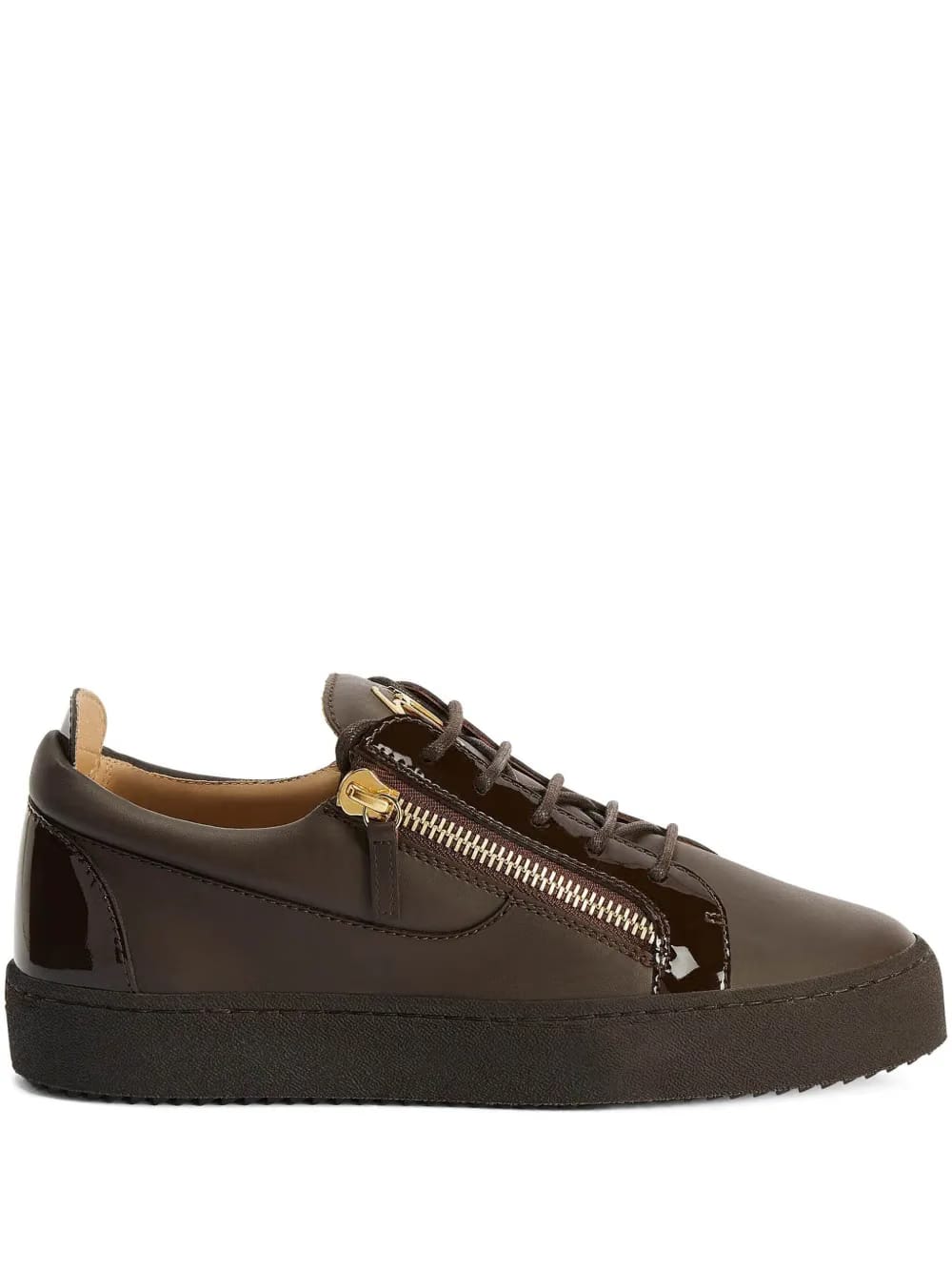 Frankie double-zip low-top sneakers