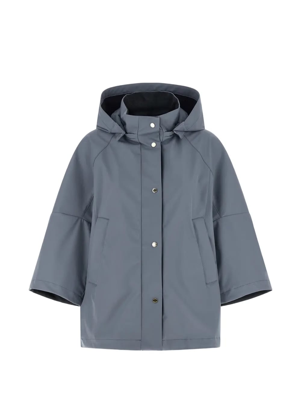 removable hood flared jacket