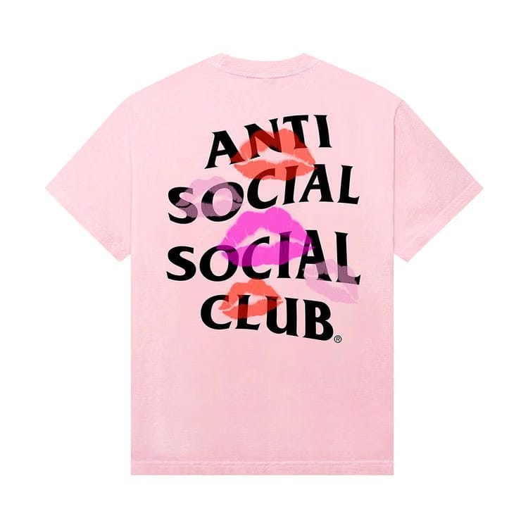 Anti Social Social Club Your Kiss T-Shirt Pink