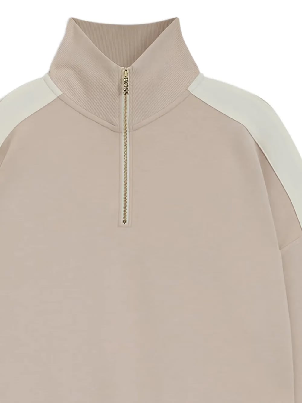 zip-neck sweatshirt