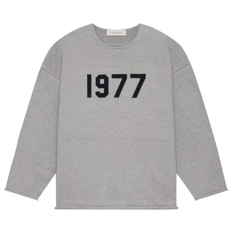 Fear of God Essentials Raw Edge Sweater Dark Oatmeal