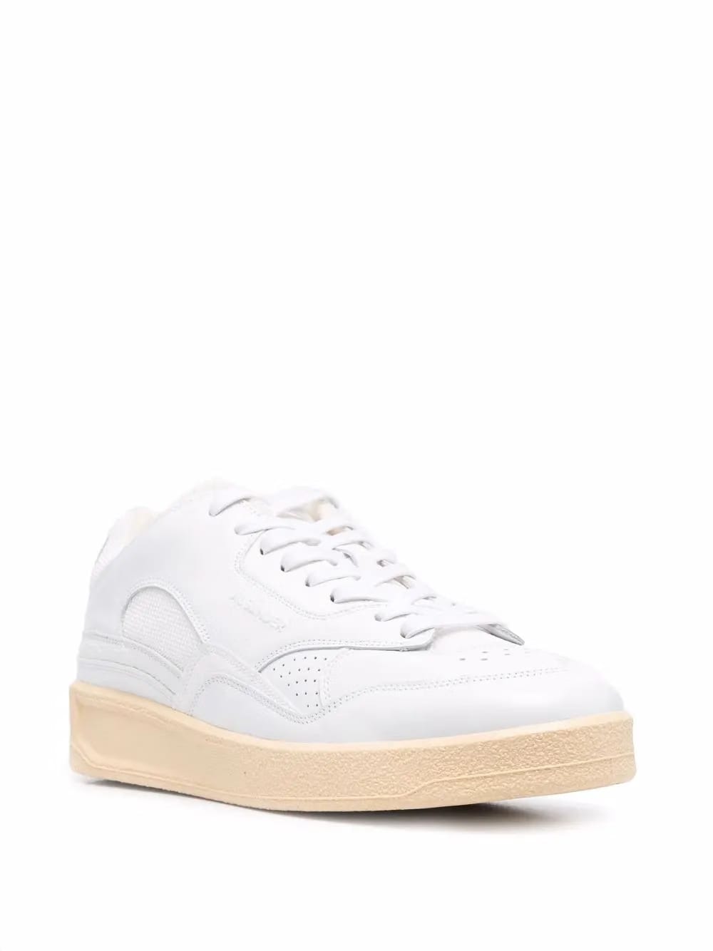 logo-embossed low-top sneakers