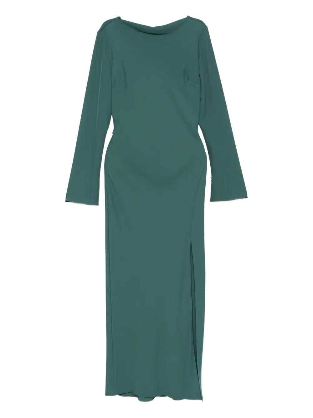 long-sleeve midi dress