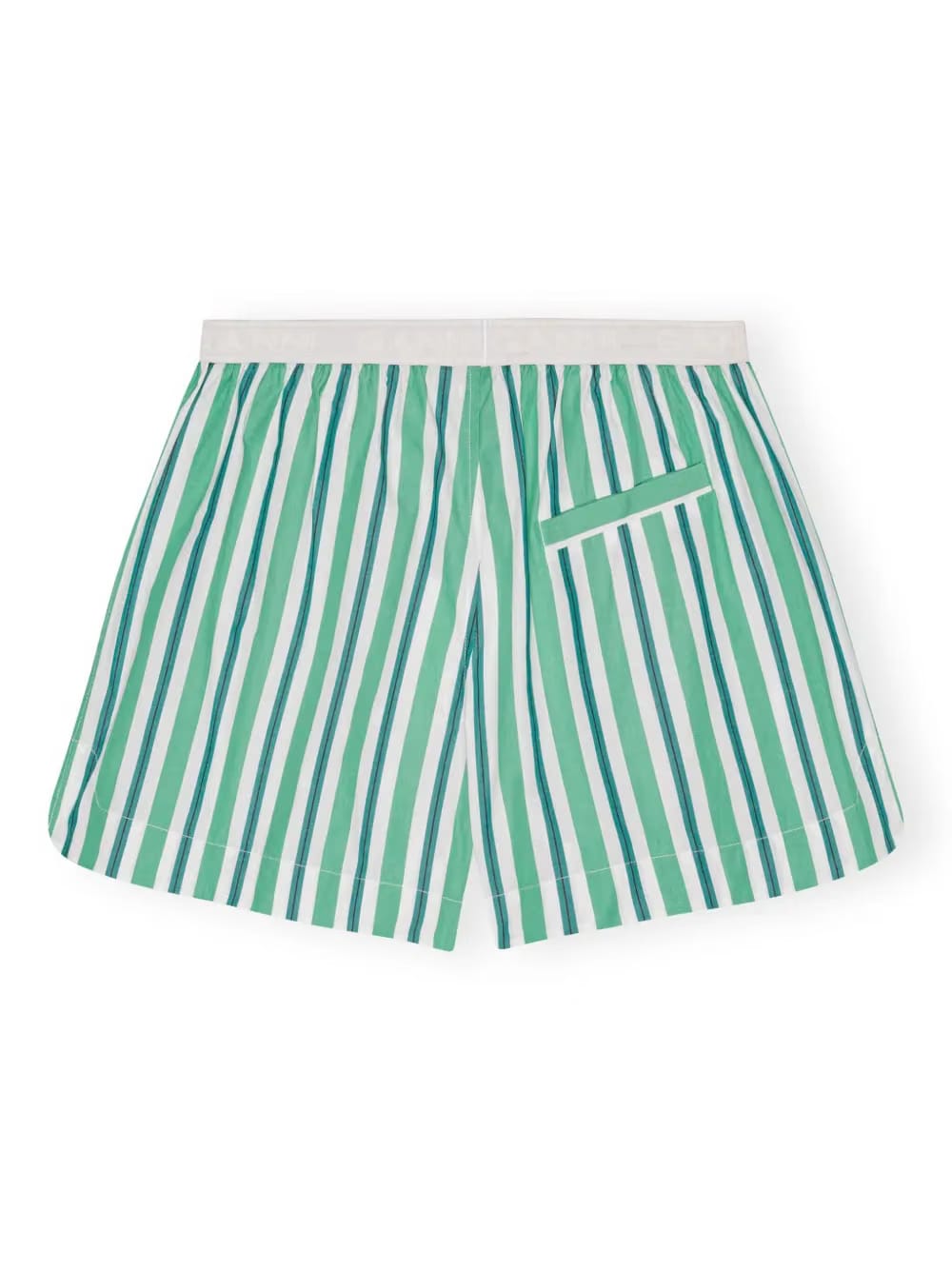 striped cotton mini shorts
