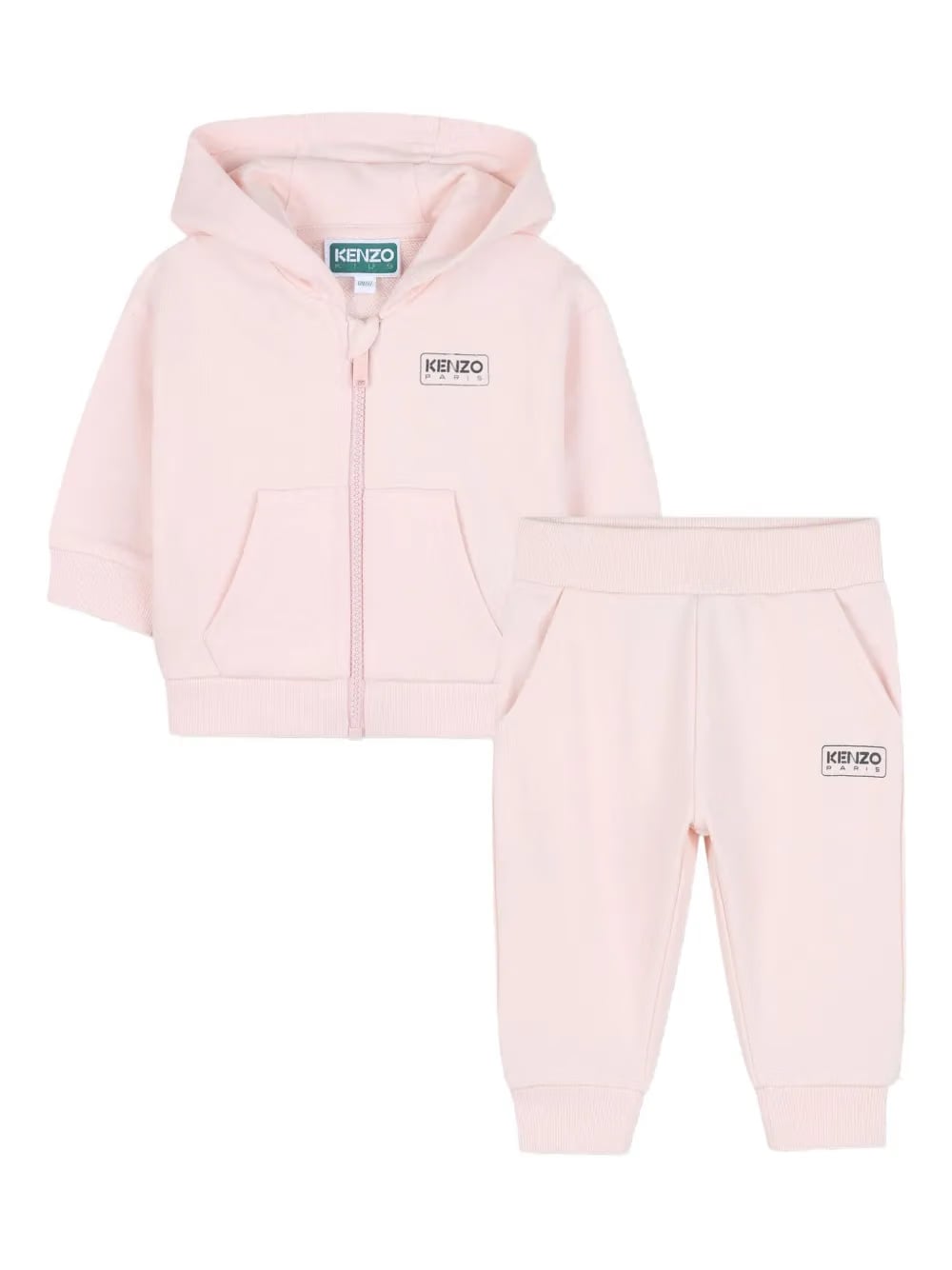 hooded zip-up tracksuit