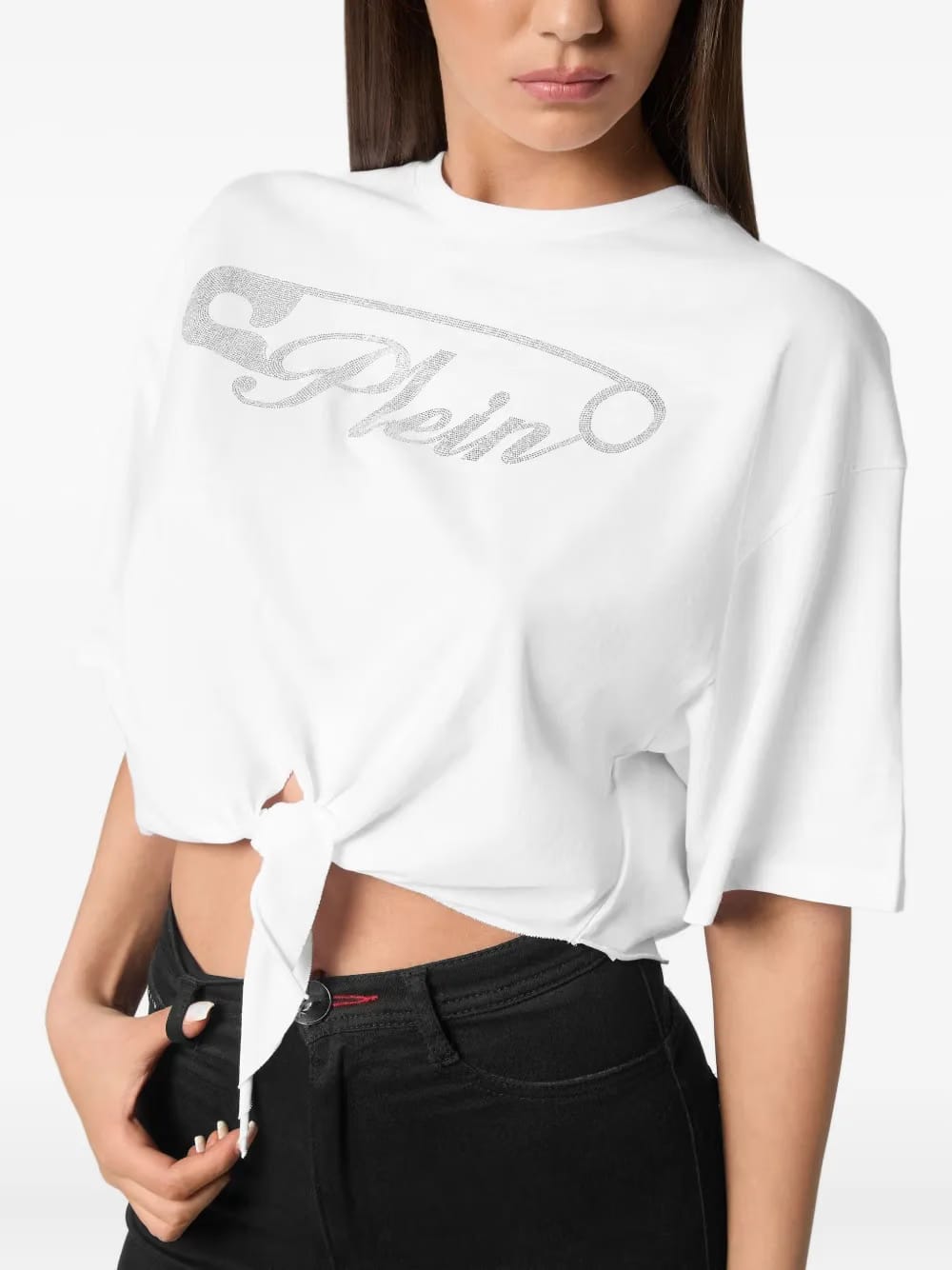 cropped cotton T-Shirt