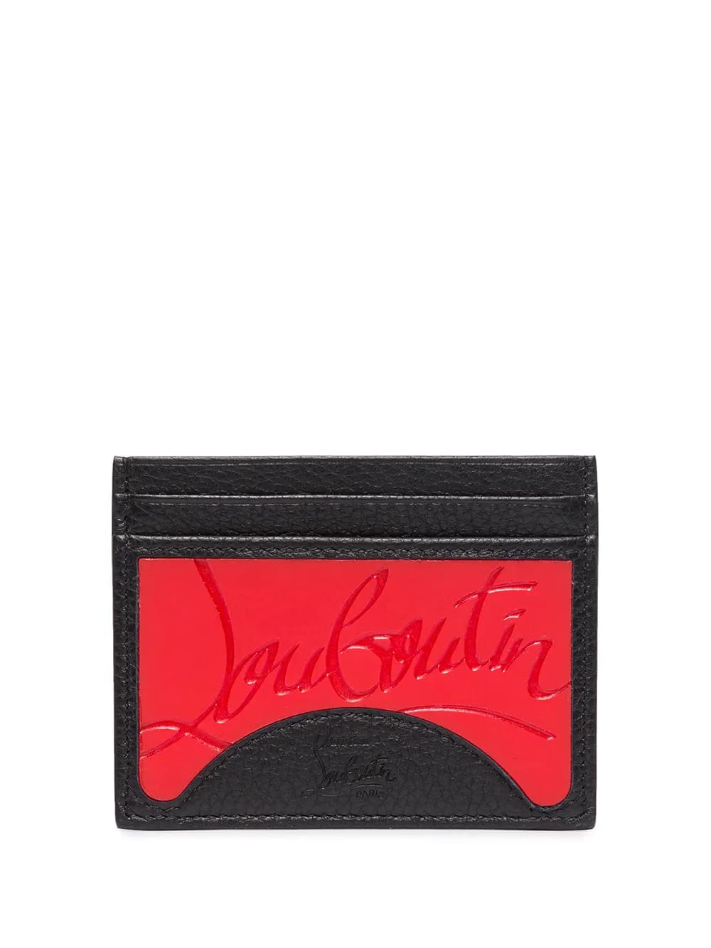 logo-debossed cardholder