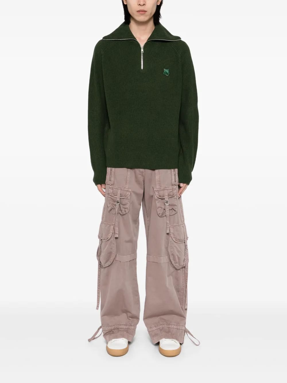zip-collar jumper