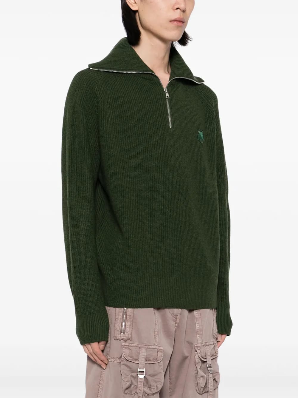 zip-collar jumper