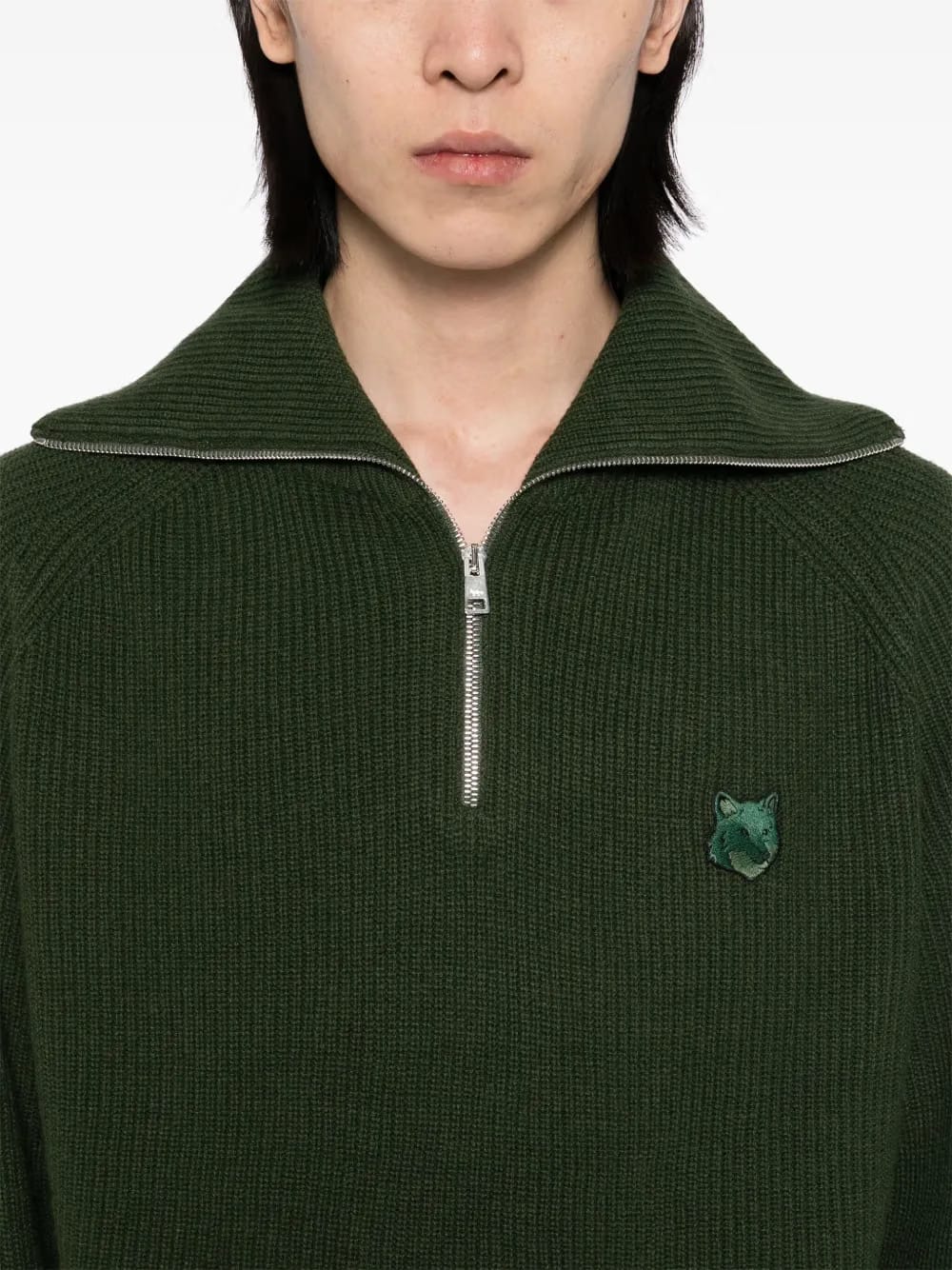 zip-collar jumper