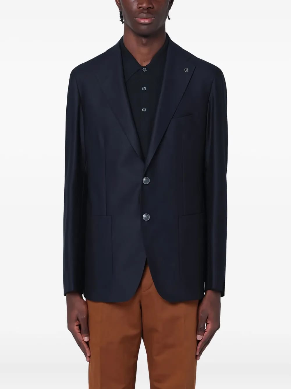 virgin wool single-breasted blazer