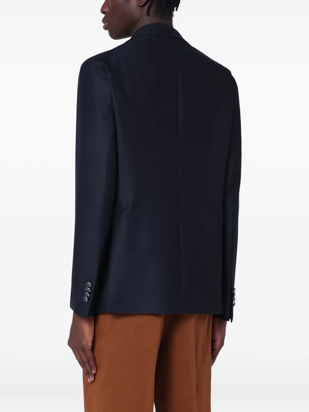 virgin wool single-breasted blazer
