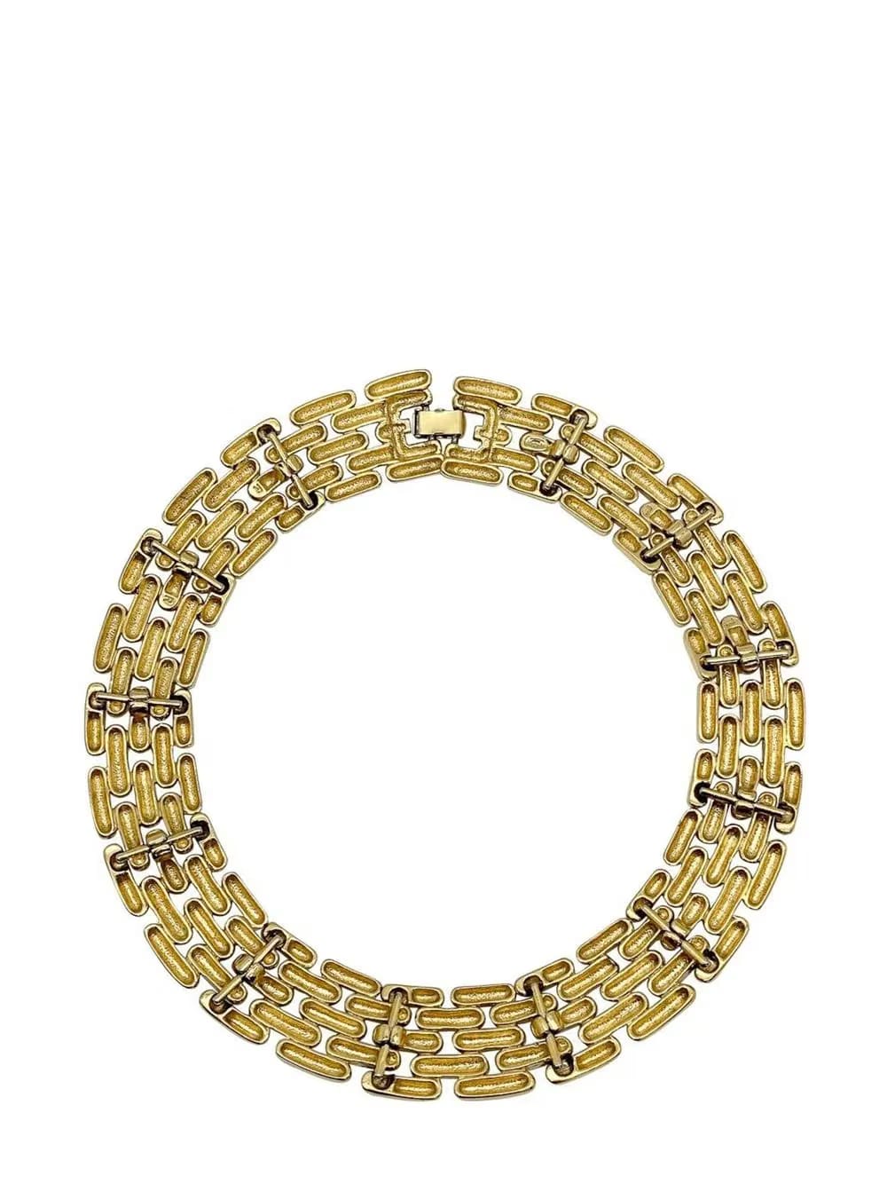 1980s chain-link choker necklace