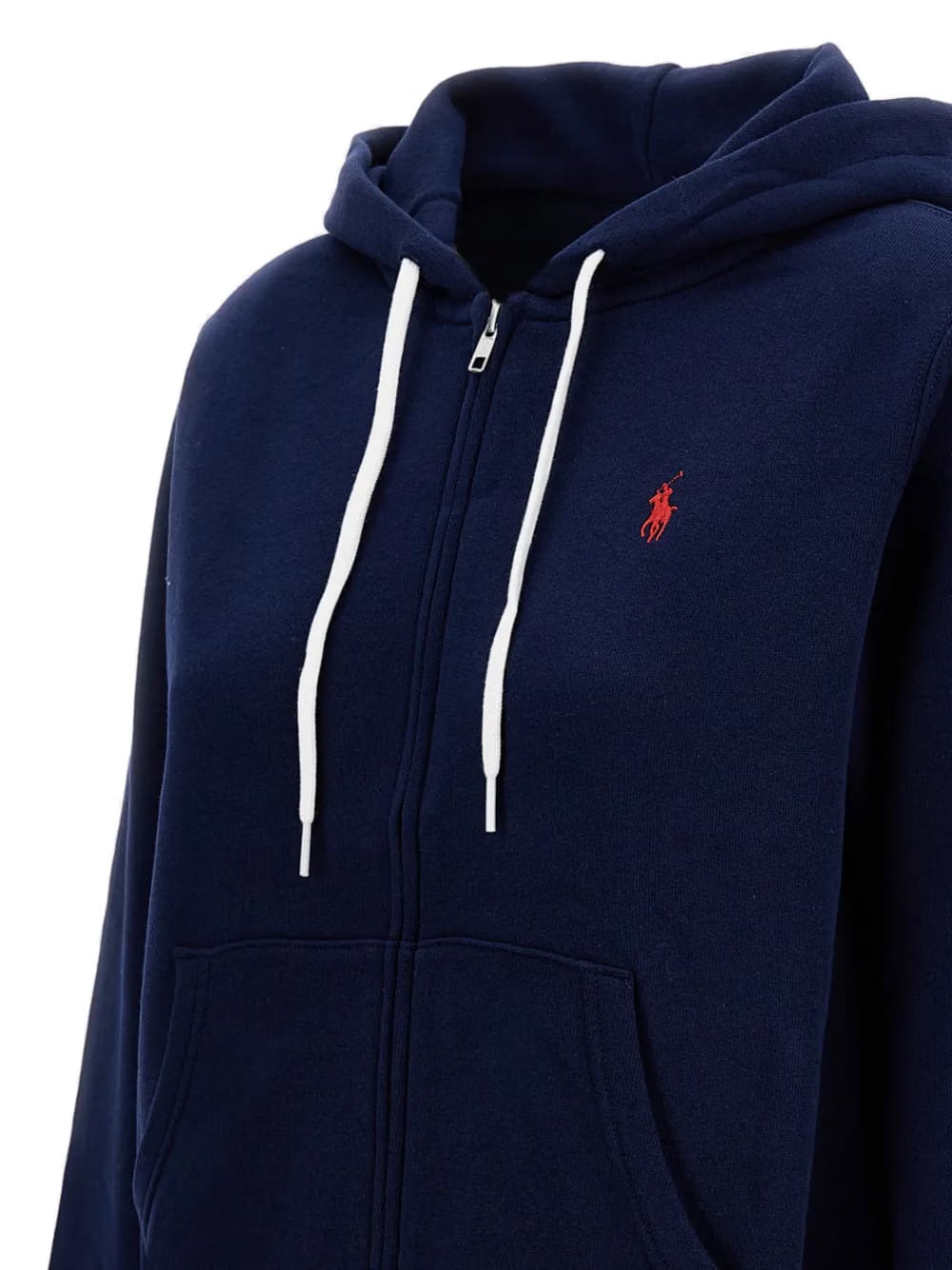 Embroidered Pony Zip Hoodie