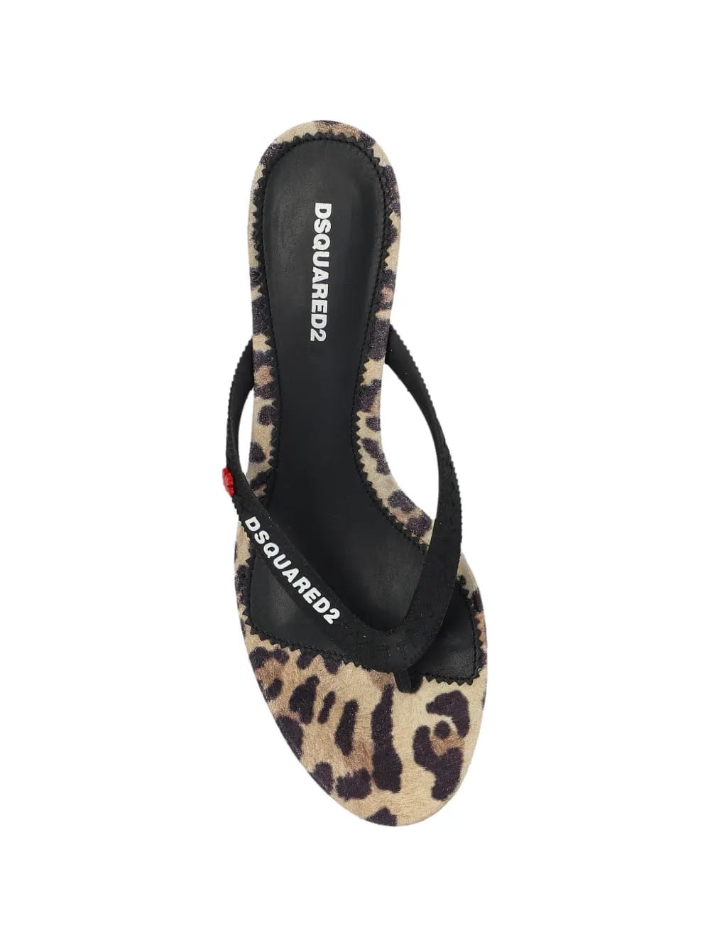 leopard-print heeled sandals