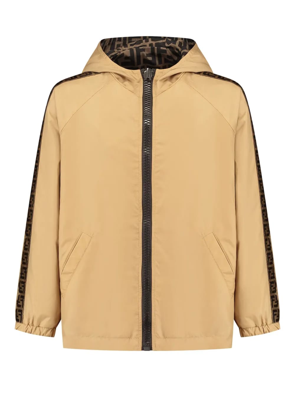 FF-motif zip-up Hoodie
