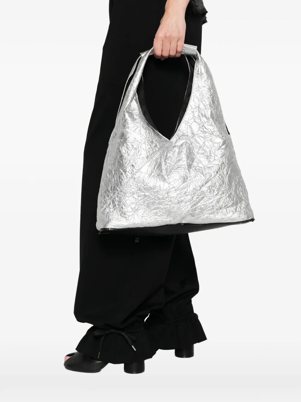 textured shoulder bag