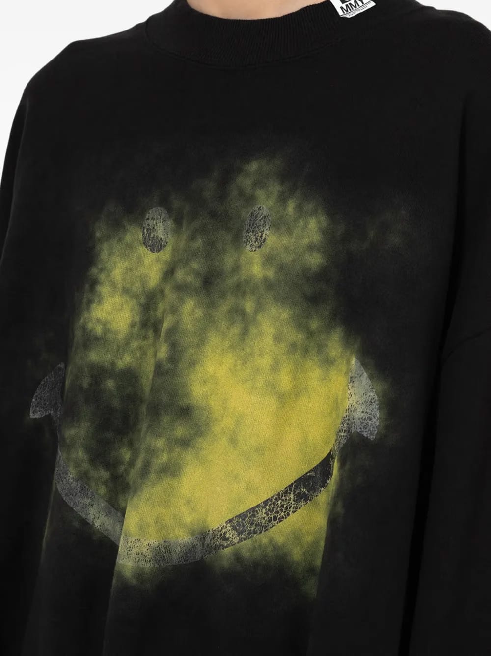 smiley face-print sweatshirt