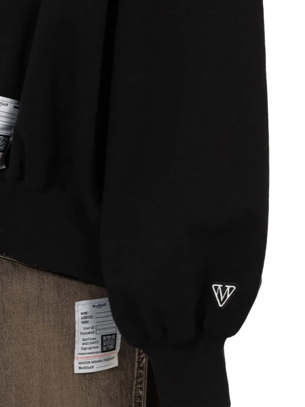 smiley face-print sweatshirt