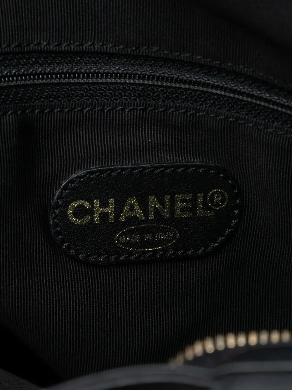 2000-2002 CC Embossed Leather tote bag