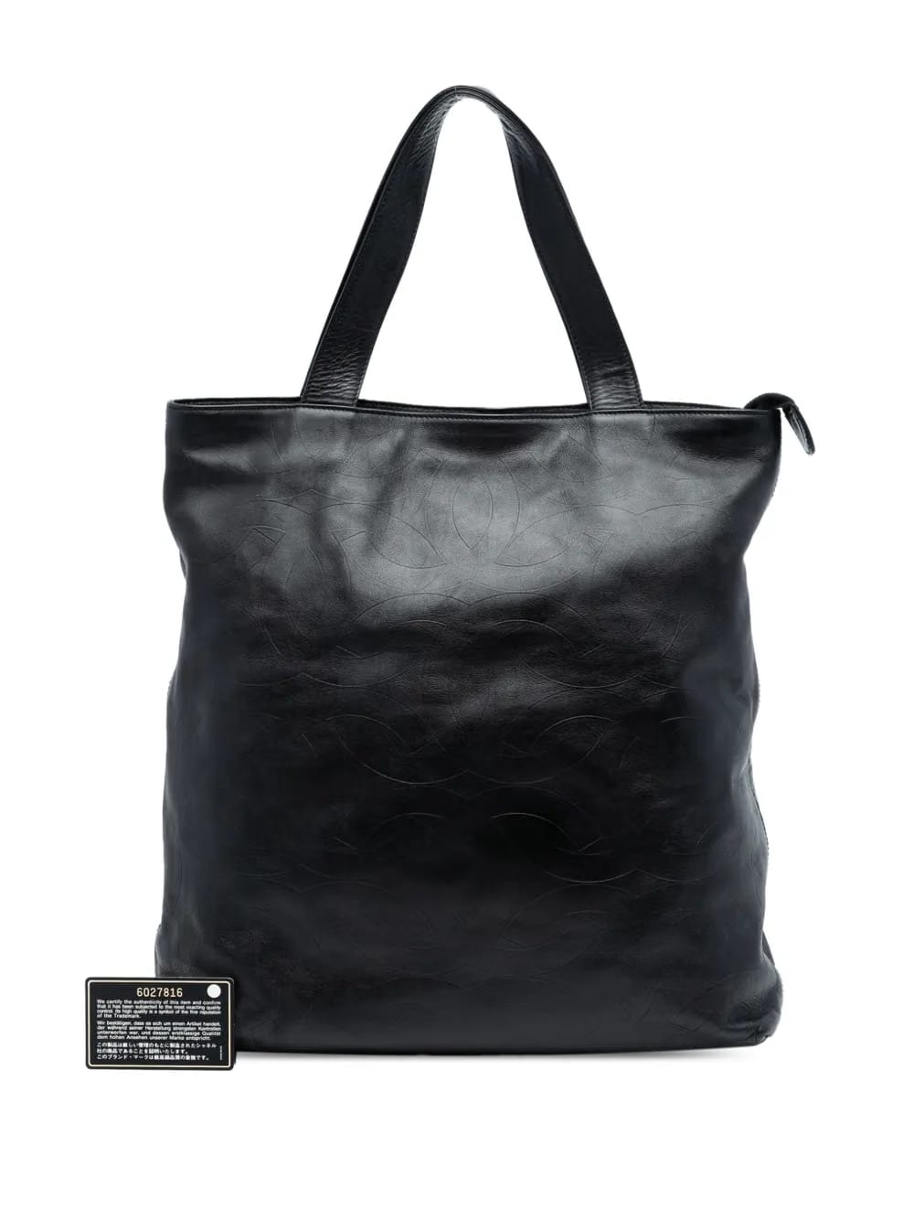2000-2002 CC Embossed Leather tote bag