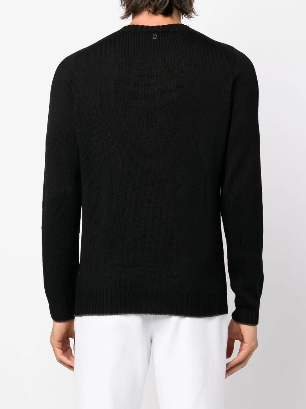 ribbed-detail knit jumper