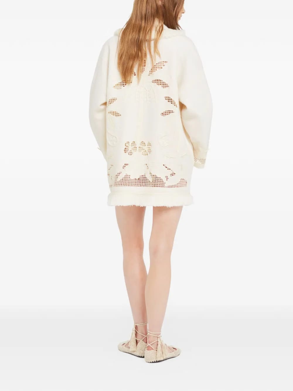 Island’s Diary openwork cardi-coat