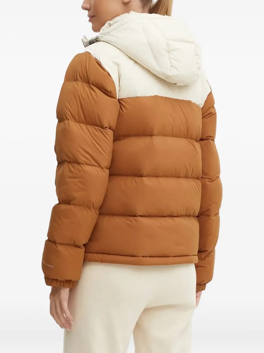 two-toned puffer jacket