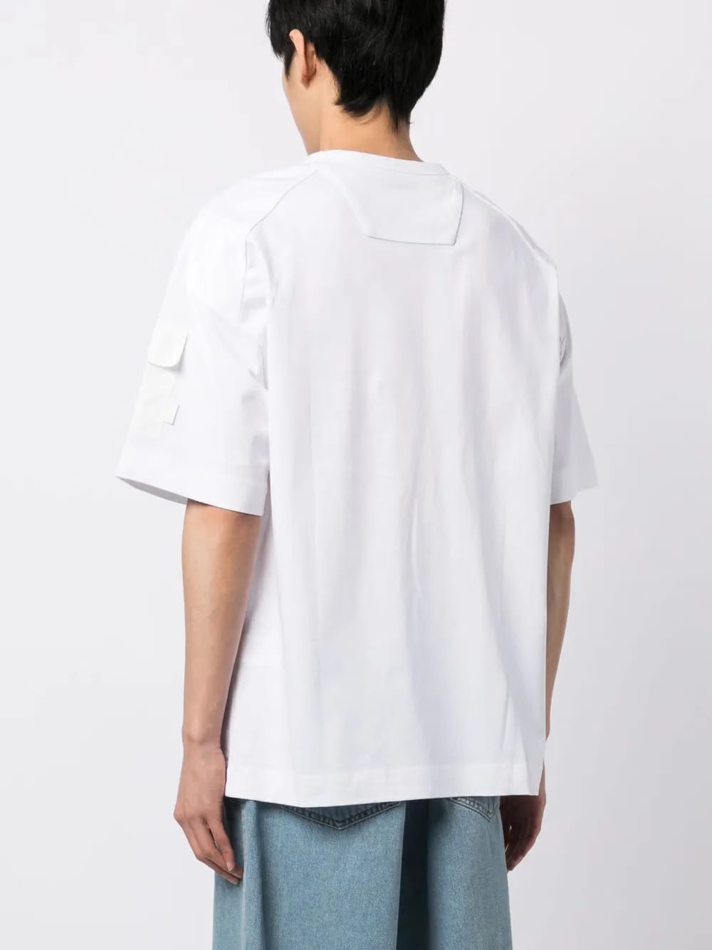 sleeve-pocket cotton T-Shirt