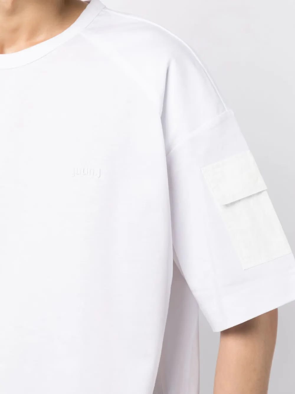 sleeve-pocket cotton T-Shirt