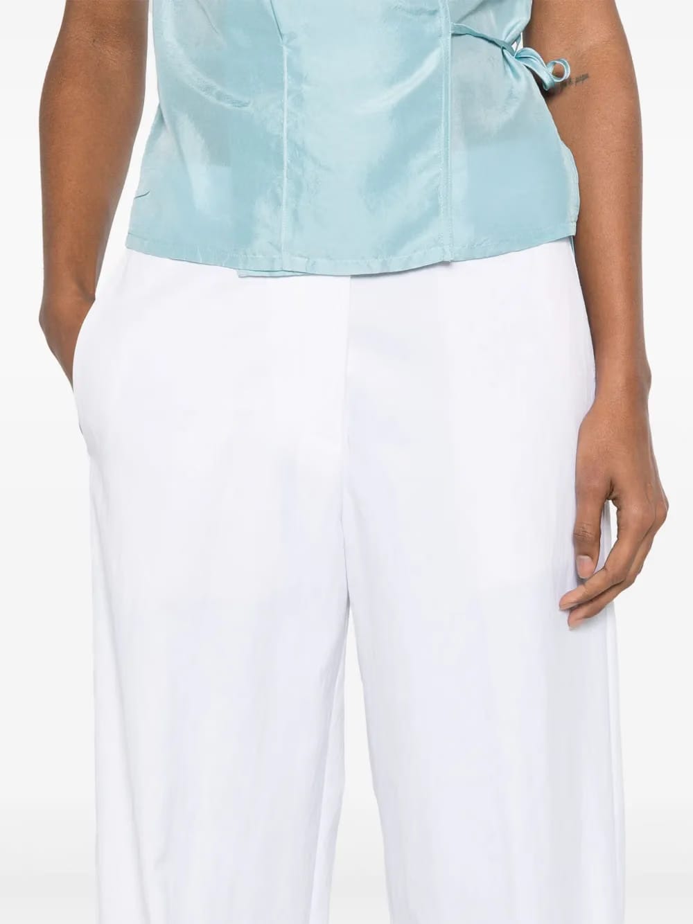 high-waist trousers