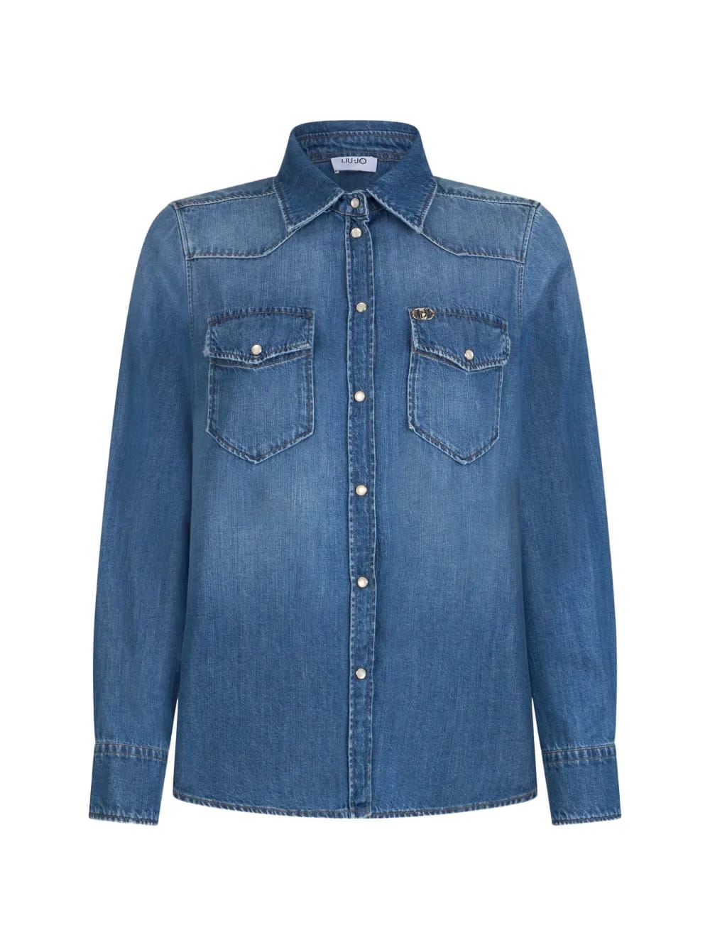 denim wash shirt